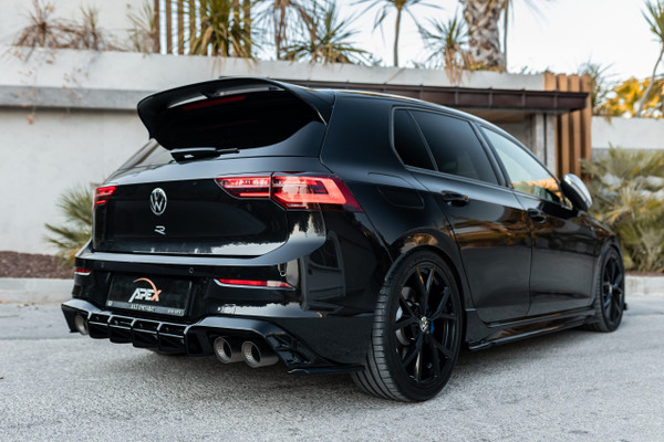 Rear Side Splitter Gloss Black (2pcs) VW Golf Mk8 R