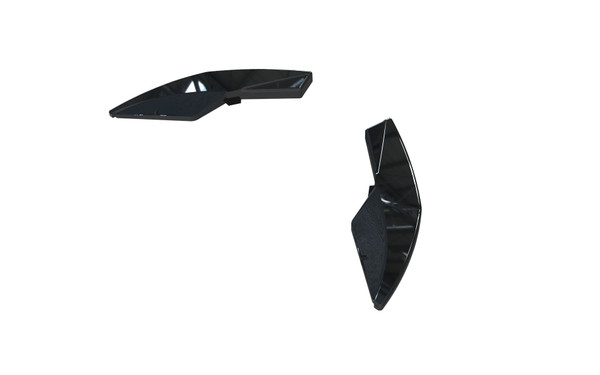 Rear Side Splitter Gloss Black (2pcs) for VW Golf Mk7 R