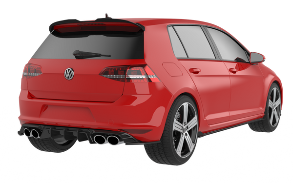 Rear Side Splitter Gloss Black (2pcs) for VW Golf Mk7 GTI