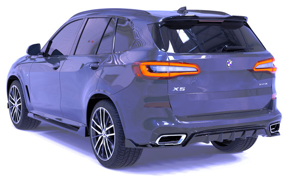 Rear Side Splitter Gloss Black (2pcs) for BMW X5 M-Sport G05