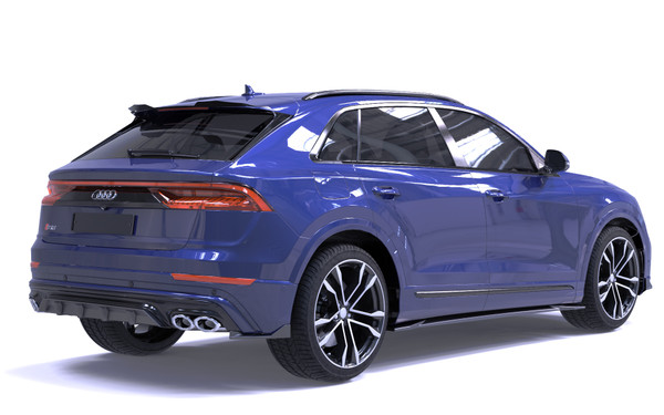 Rear Side Splitter Gloss Black (2 pcs) for Audi SQ8 Mk1