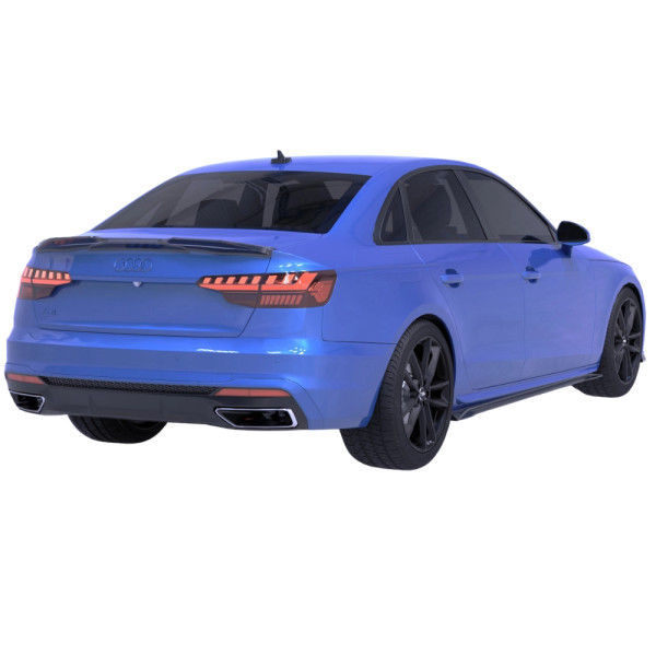 Trunk Spoiler Gloss Black for Audi A4 S-Line / S4 B9 Facelift