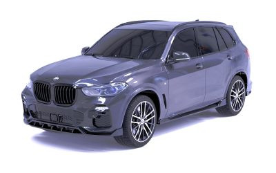 Side Skirts Gloss Black (2 pcs) for BMW X5 M-Sport G05