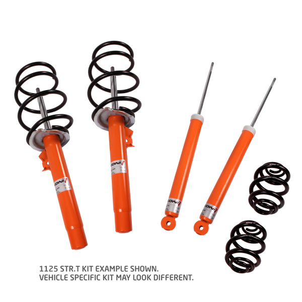 KONI STR.T/Eibach Kit- 4 STR.T (orange) dampers, 4 Eibach lowering springs | 1125 1126