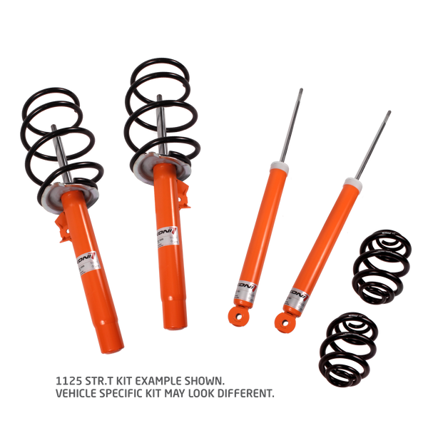 KONI STR.T/Eibach Kit- 4 STR.T (orange) dampers, 4 Eibach lowering springs | 1125 1128