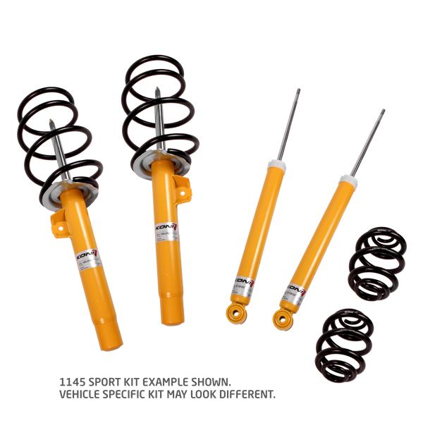 KONI Sport/Eibach Kit- 4 Sport (yellow) dampers, 4 Eibach lowering springs | 1145 1146