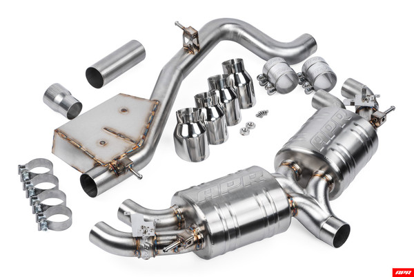 APR MK7 Golf R Catback Exhaust System - Old Style Resonator