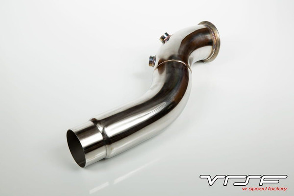 VRSF 3.5" Stainless Steel Brushed Catless Downpipe for F10/F11/F07 535i/xi F12/F13 640i E70/E71 X5 X6