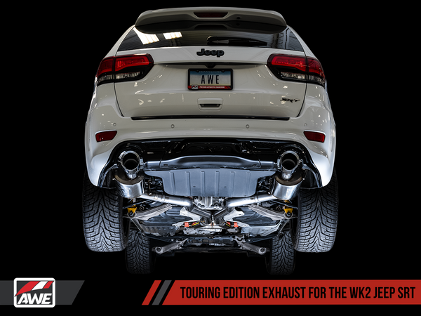 AWE Touring Edition Exhaust for Jeep Grand Cherokee SRT - Diamond Black Tips