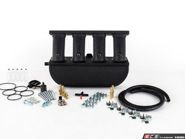 ECS Tuning Aluminum Intake Manifold - With Accessory Kit (2.0T TSI) - Wrinkle Black Powdercoat Finish