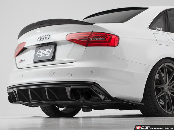 Audi B8.5 S4 / A4 S-Line Rear Diffuser - Gloss Black