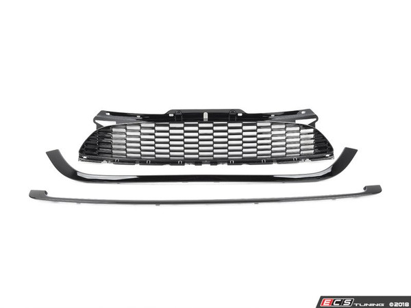 JCW Style Grille Set (Stock Bumper) - Black