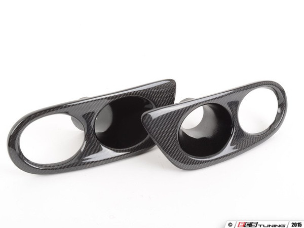 Fog Light Inserts - carbon fiber