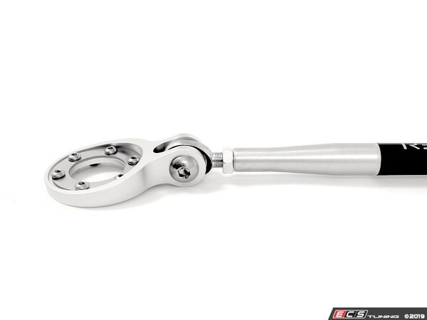 66-89 911/912/930 Billet Integrated Strut Tower Brace - Monoball Mounted - 2 Point - Silver