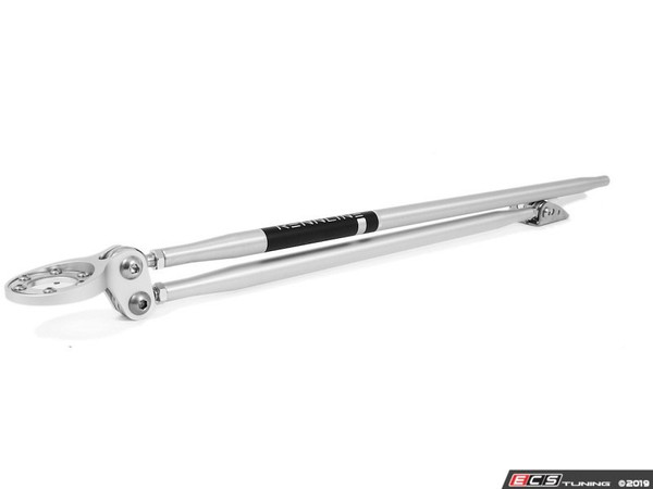 77-89 911/912/930 Billet Integrated Strut Tower Brace - Monoball Mounted - 3 Point - Silver