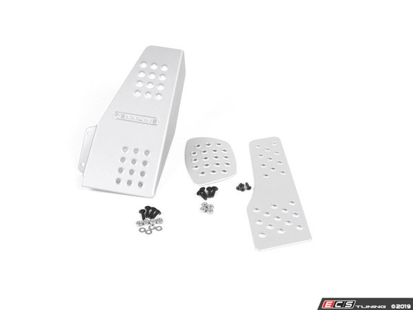 4 Piece Pedal Set - Perforated - Silver | ES2840226