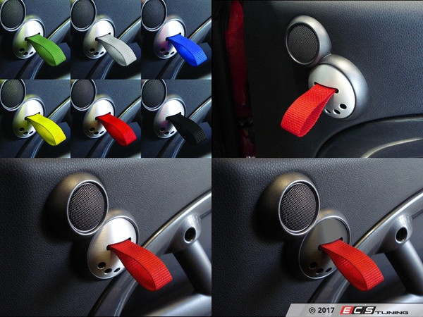 RS Style Door Pulls - Silver / Red