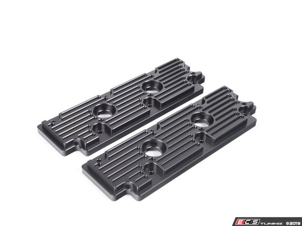 964 Billet Aluminum Upper Valve Cover Pair - Black