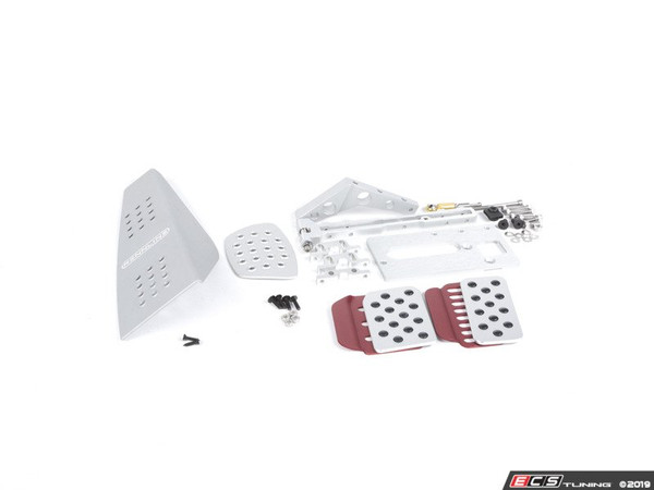 3 Piece Pedal Set - Perforated - Silver Pedals / Red Extensions | ES2839272