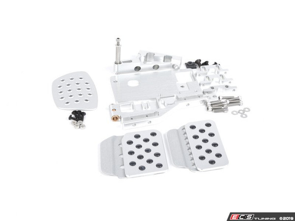 2 Piece Pedal Set - Perforated - Silver Pedals / Silver Extensions | ES2839351