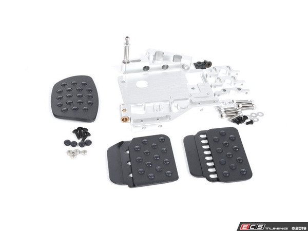 2 Piece Pedal Set - Rubber Grip - Black Pedals / Black Extensions | ES2839382