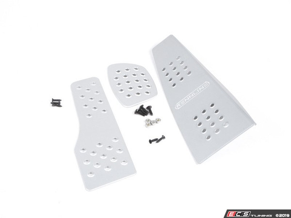 3 Piece Pedal Set - Perforated - Silver | ES2840250