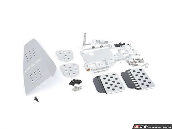 4 Piece Pedal Set - Perforated - Silver Pedals / Black Extensions | ES2839331