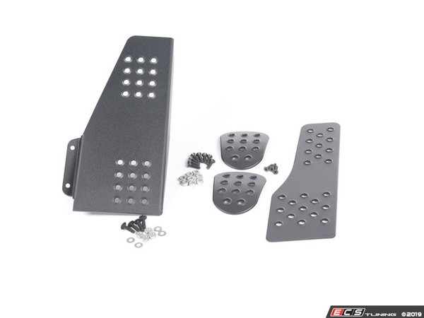 4 Piece Pedal Set - Perforated - Black | ES2840225