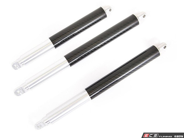 Rennline Fully Mechanical Hood & Decklid Strut Package - Carbon Fiber