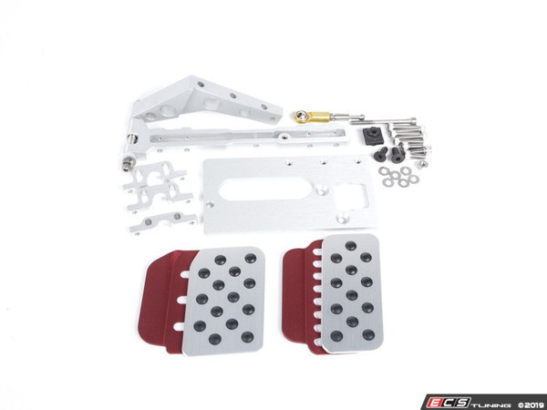 Adjustable Gas Pedal - Silver Pedal / Red Extensions | ES2839323