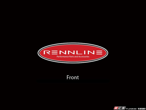 Rennline Black Gasoline Style T-Shirt - Small - Red Logo