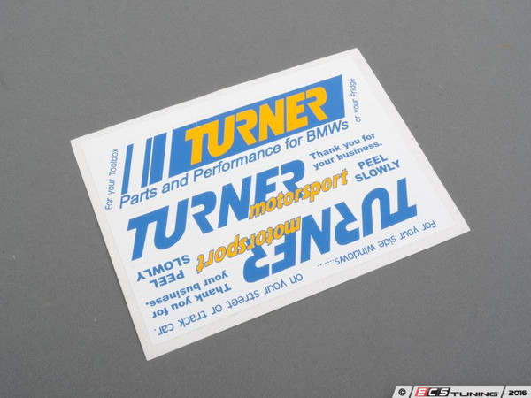 Turner Motorsport Window Stickers (FREE with Purchase!)