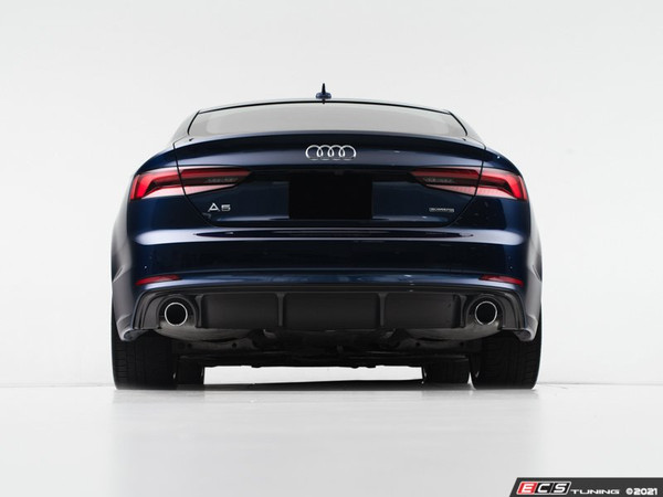 Audi B9 A5 S-Line Rear Diffuser - Gloss Black