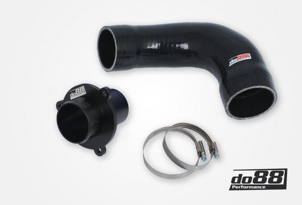 VAG 1.8/2.0 TSI (MQB) Turbo Muffler Delete, do88 Pressure pipes, Black hose