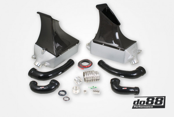 Porsche 991 Turbo 2013- Intercooler kit for OEM Y-pipe