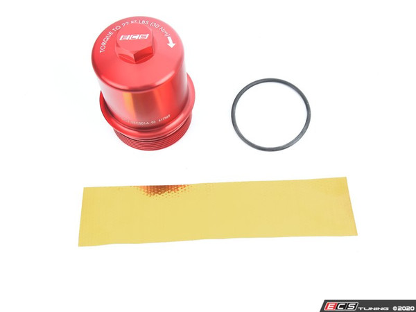 DQ250 6 Speed DSG / S Tronic Billet Aluminum Oil Filter Housing - Red Anodized