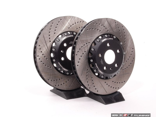 MKV Stage 5 Slotted And Cross Drilled Rotors - Pair