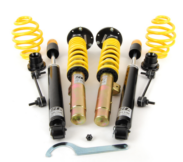 ST Coilovers XTA Height, Rebound Adjustable Coilovers w/Top Mounts - BMW E46 M3