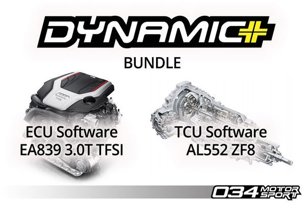034MOTORSPORT B9 AUDI S4/S5/SQ5 EA839 3.0T DYNAMIC+ PERFORMANCE ECU & AL552 ZF8 TRANSMISSION TUNING BUNDLE - Stage 1 to Stage 2 Upgrade