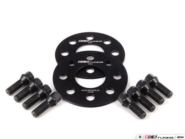ECS 5mm Wheel Spacers & ECS Conical Seat Bolt Kit | ES2723079
