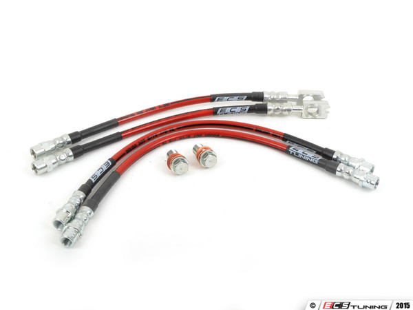 Front & Rear Exact-Fit Stainless Steel Brake Lines - Kit | ES2748076