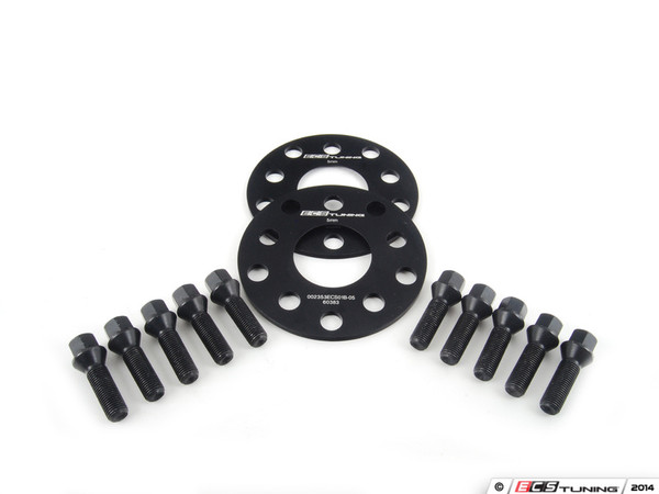 ECS Wheel Spacer & Bolt Kit - 5mm With Black Conical Seat Bolts | ES2748243