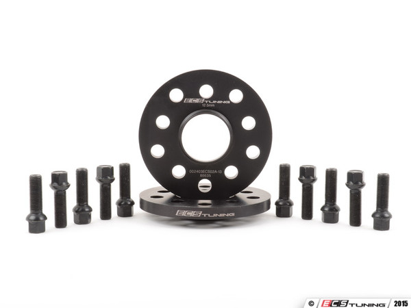 Wheel Spacer & Bolt Kit - 12.5mm with Black Ball Seat Bolts | ES2863233