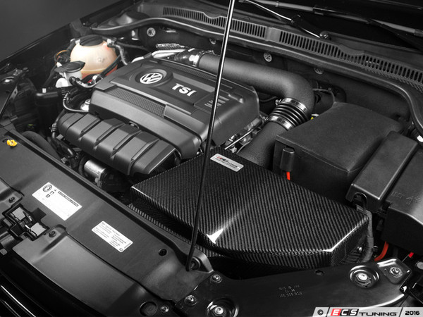 Kohlefaser Luft-Technik Intake System - With Carbon Fiber Air Box & Wrinkle Black Aluminum Tubes | ES3098451