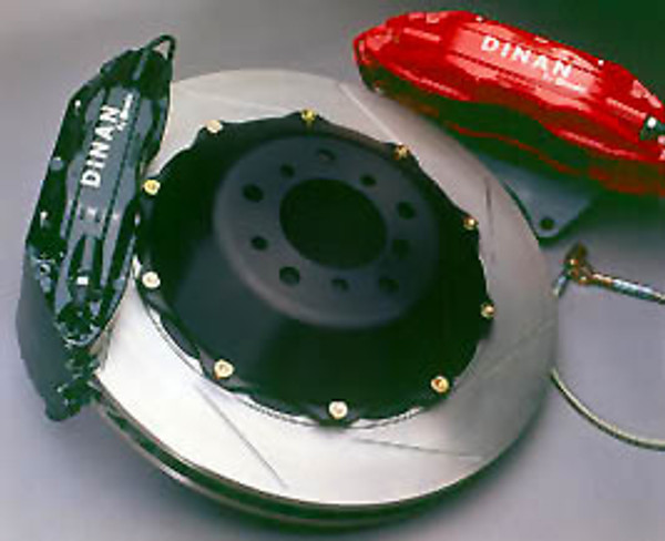 Dinan by Brembo Rear Brakes ? Red Calipers With Slotted Rotors for BMW M3 E46