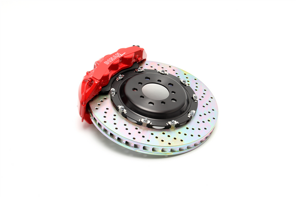 Dinan by Brembo Front Brakes ? Red Calipers With Drilled Rotors for BMW X5 E53