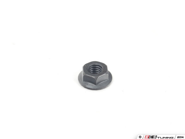 Black Finish Serrated Flange Hex Nut - Priced Each