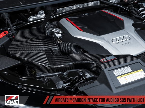 AWE AirGate? Carbon Fiber Intake for Audi B9 SQ5 3.0T - With Lid