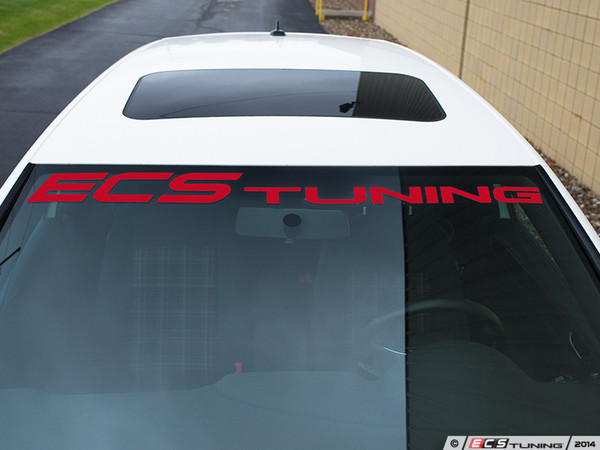 Vinyl Windshield Banner - Red