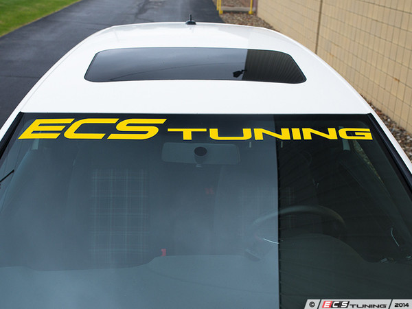 Vinyl Windshield Banner - Yellow